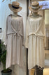 Women Two Piece Set of Sleeves Long A-line Dresses with Shirts